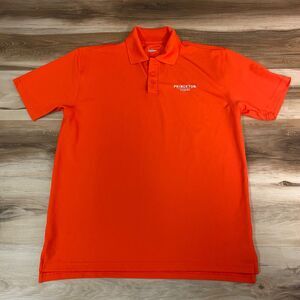 Princeton Tigers Polo Shirt Mens Small Under Armour Orange Short Sleeve Golf